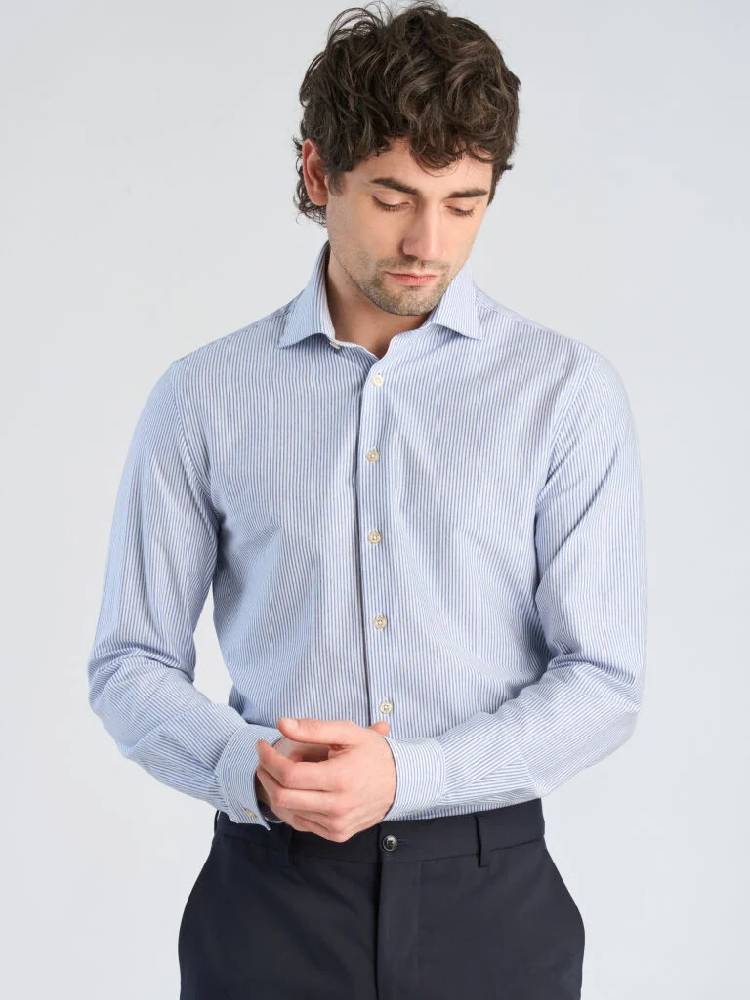 Superflex Knitted Stripe Shirt L/s