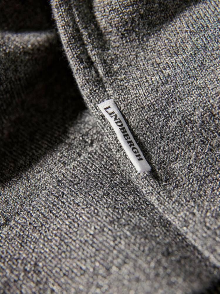 Ecovero half zip L/S knit