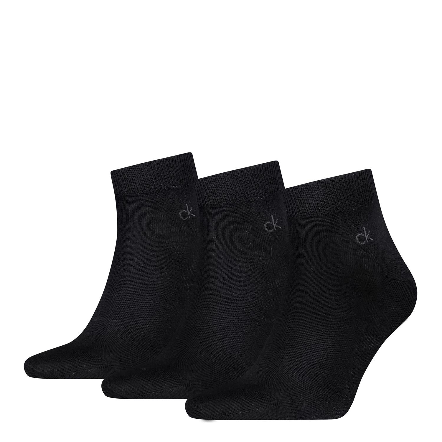 Ck Man 3pk Quarter Sock