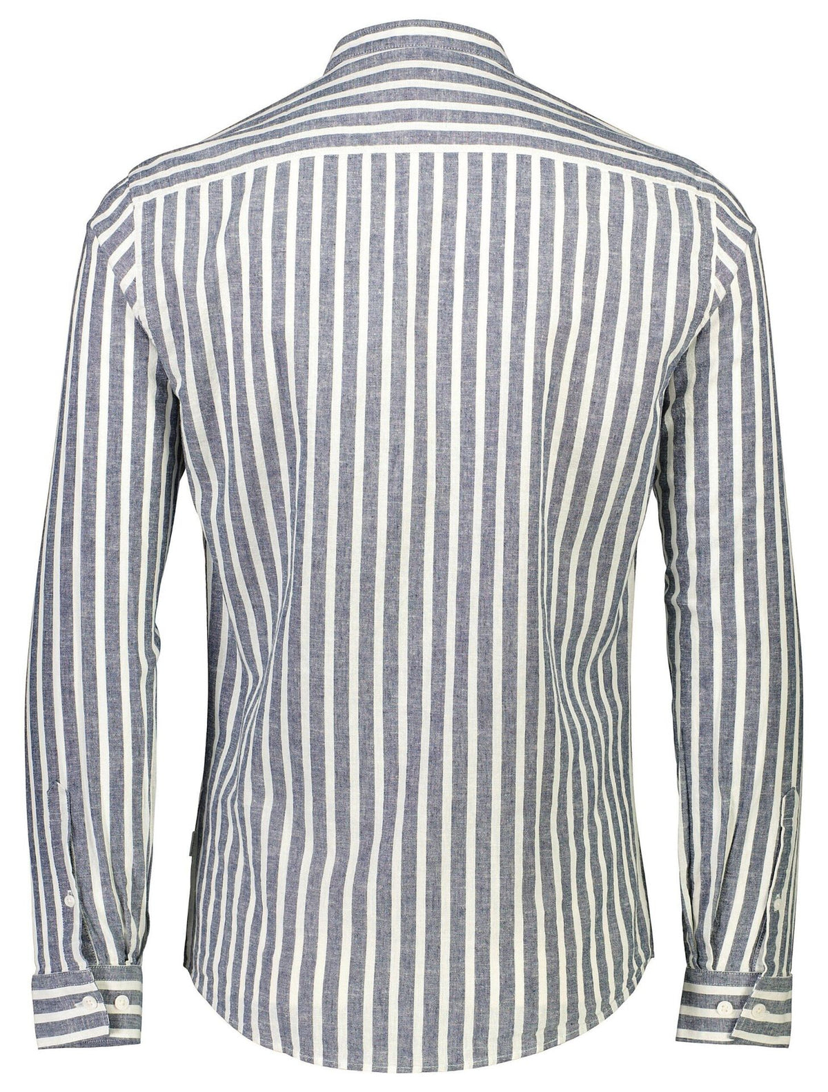 Striped cotton/linen shirt L/S