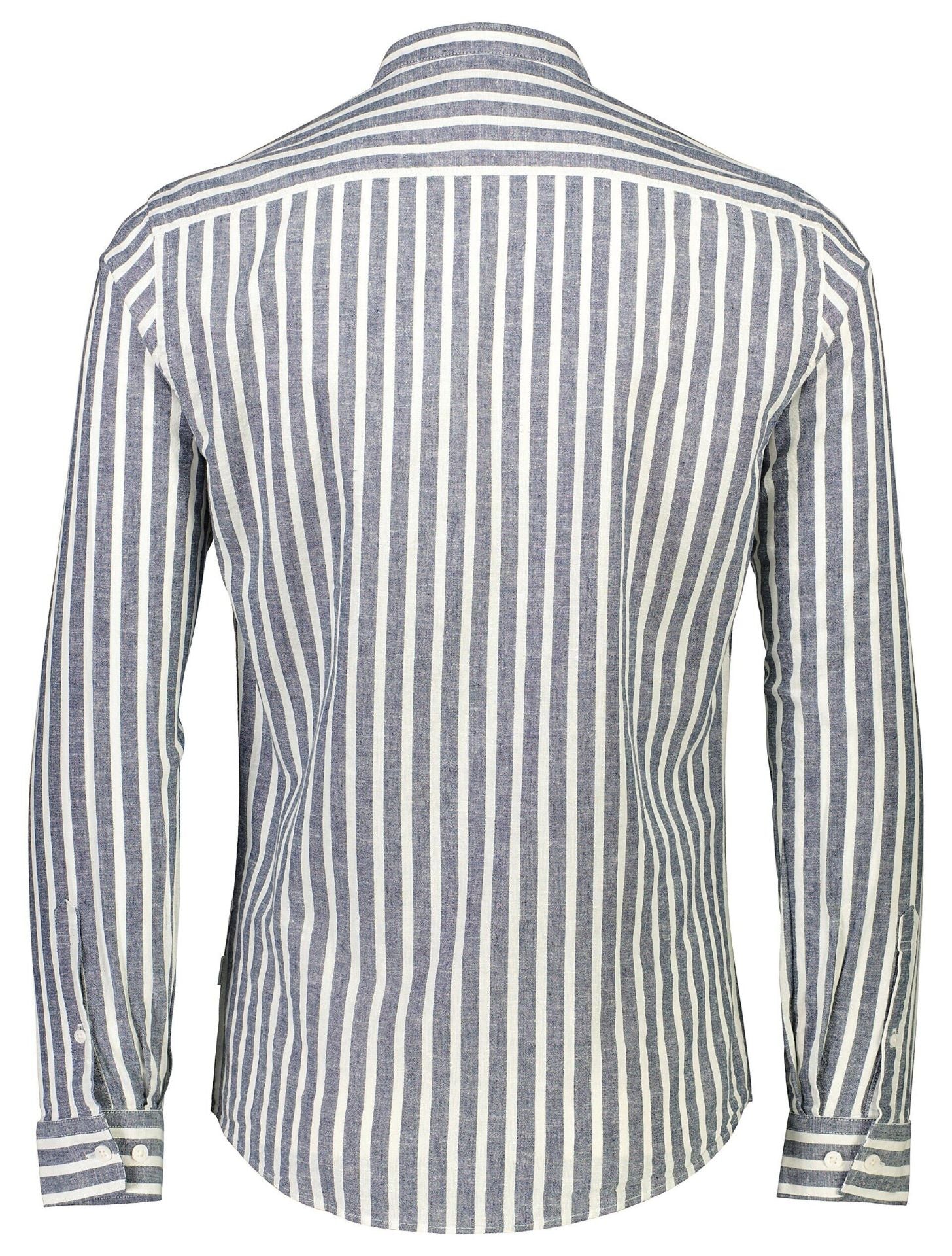 Striped cotton/linen shirt L/S