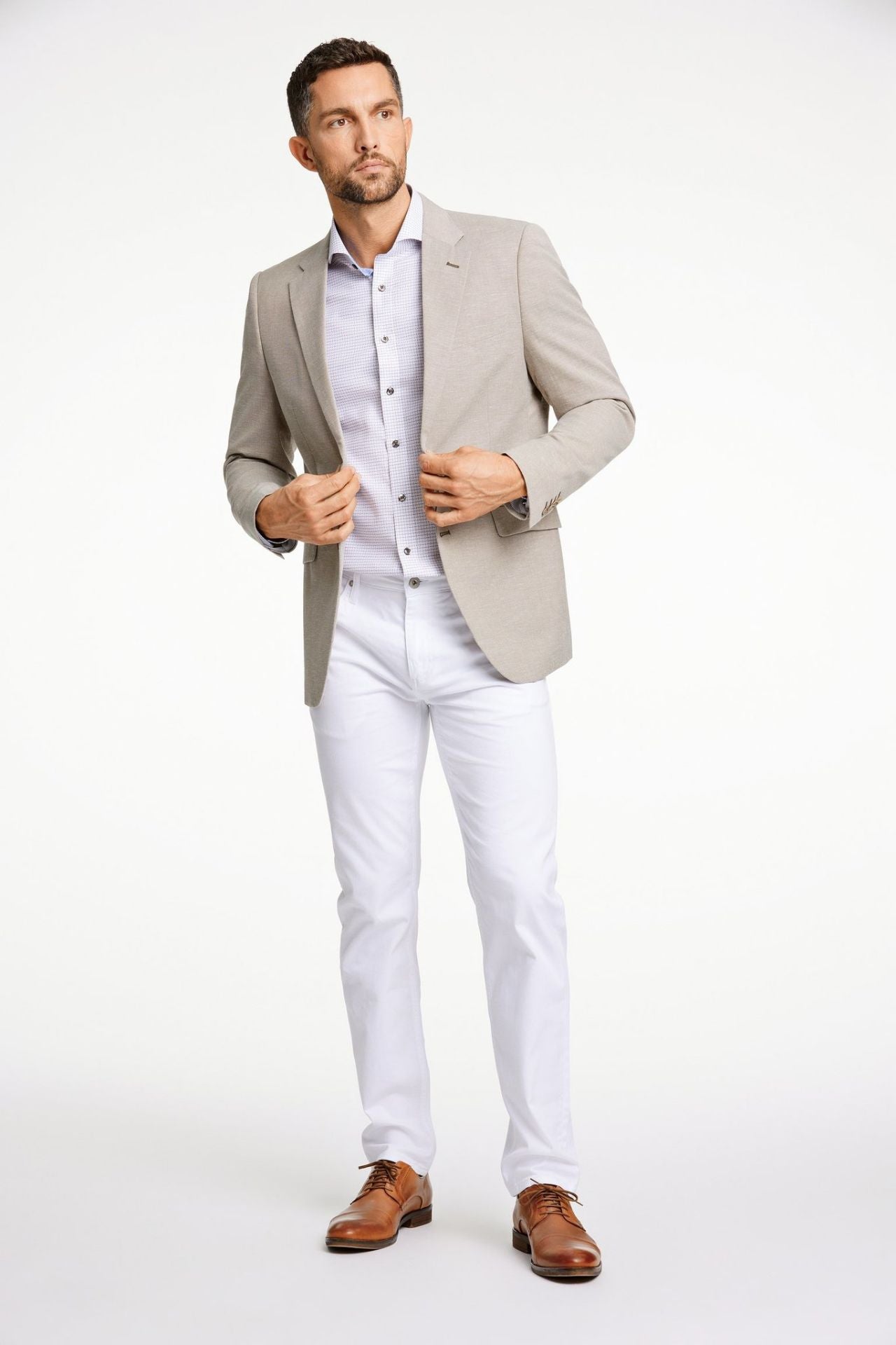 Linen mix blazer
