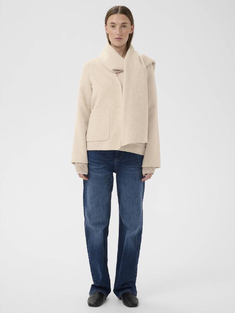 Haizleyiw Scarf Coat