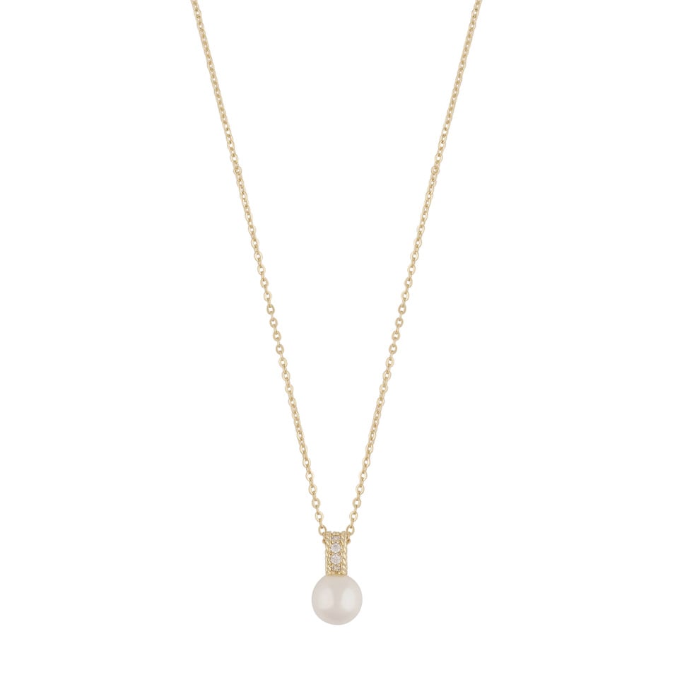 Lydia pearl pendant neck 50 g/white - 50 cm