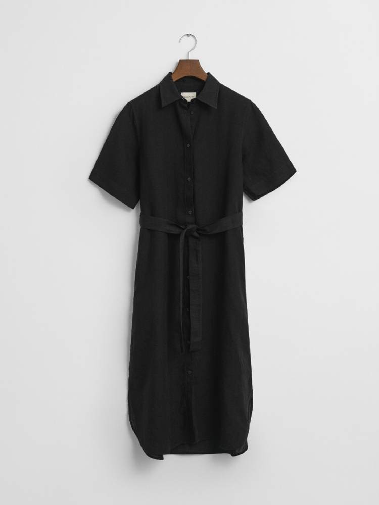 REG LINEN SS SHIRT DRESS