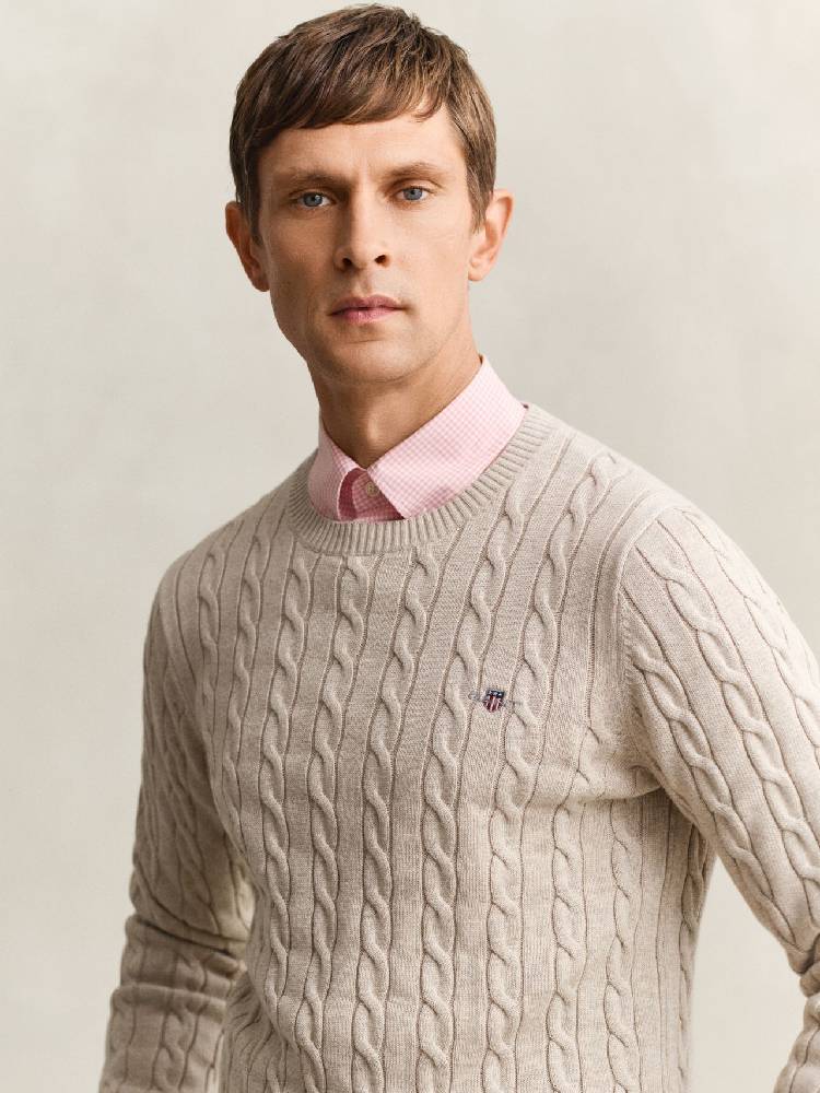 Cotton Cable C-Neck