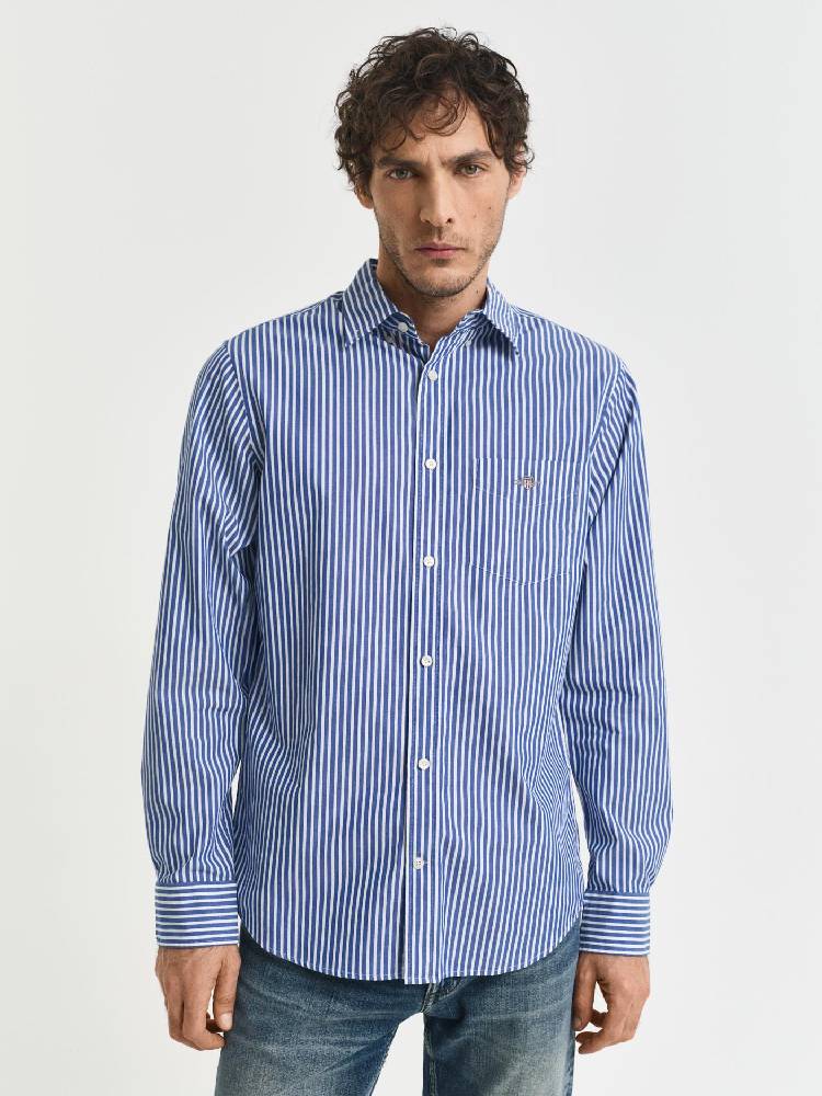Reg Classic Poplin Stripe Shirt