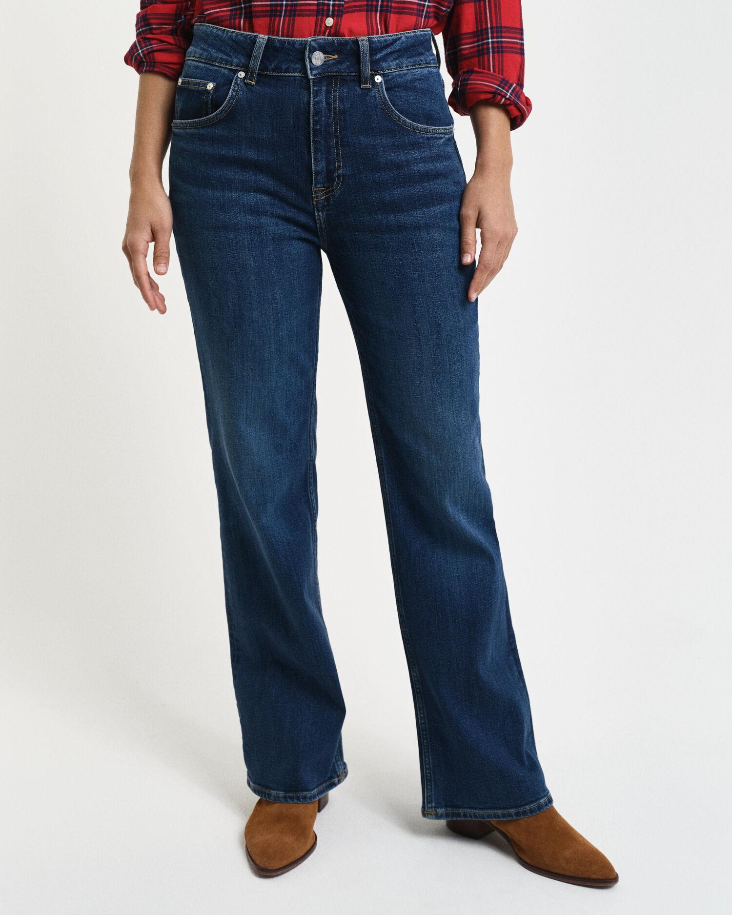 SLIM FLARE JEANS