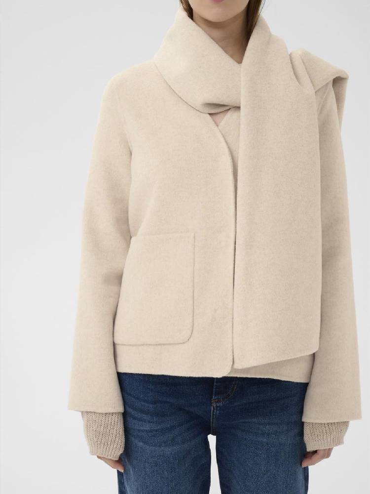 Haizleyiw Scarf Coat