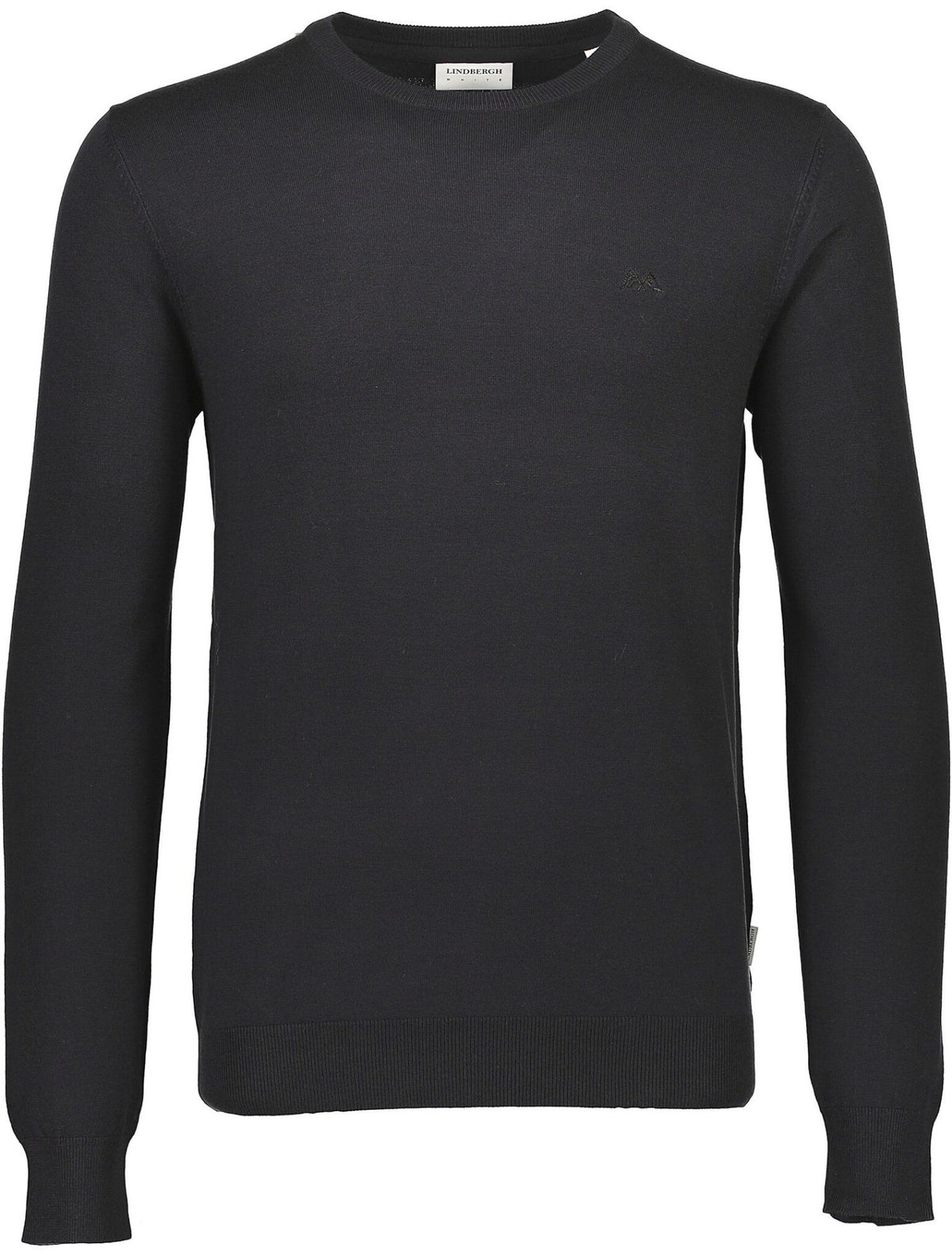 Melange round neck knit