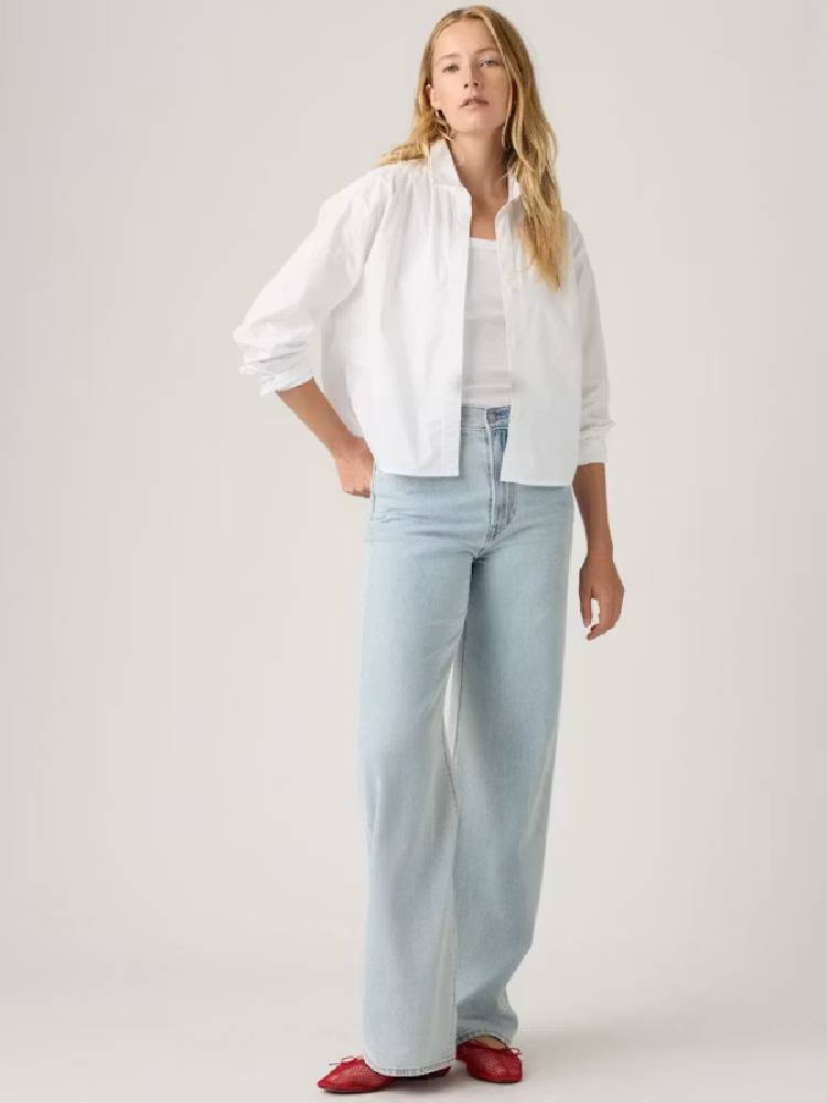 RIBCAGE WIDE LEG H223 OF COURSE STONE