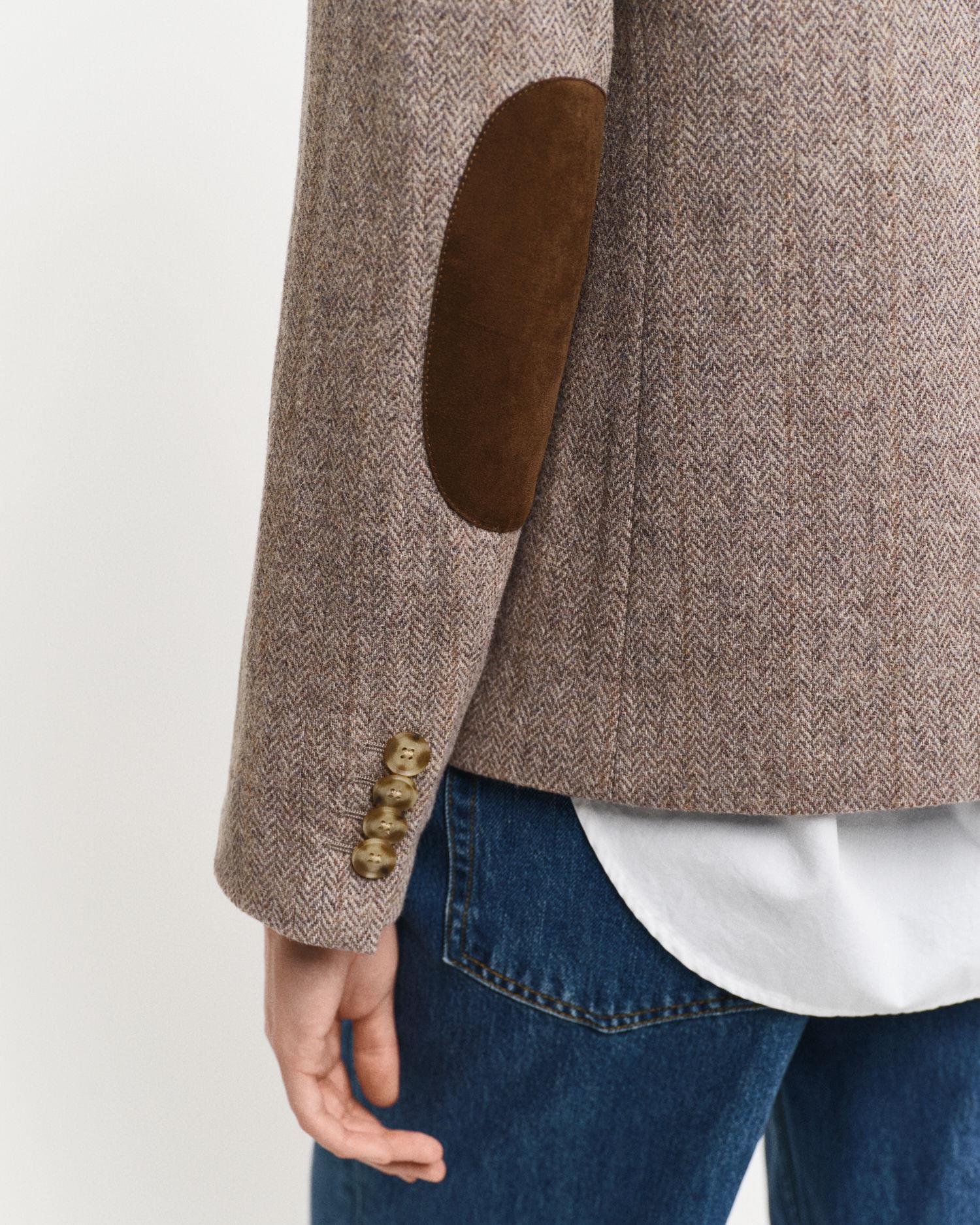 REG HERRINGBONE SHORT BLAZER