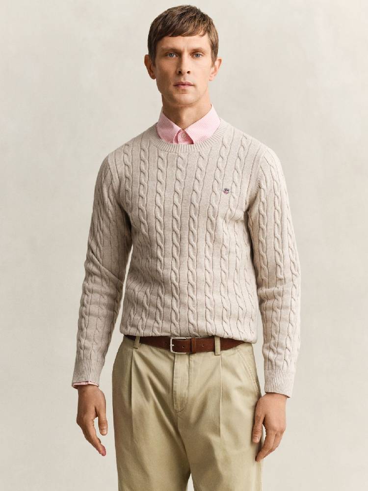 Cotton Cable C-Neck