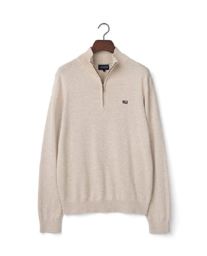 Cotton Half-Zip Sweater
