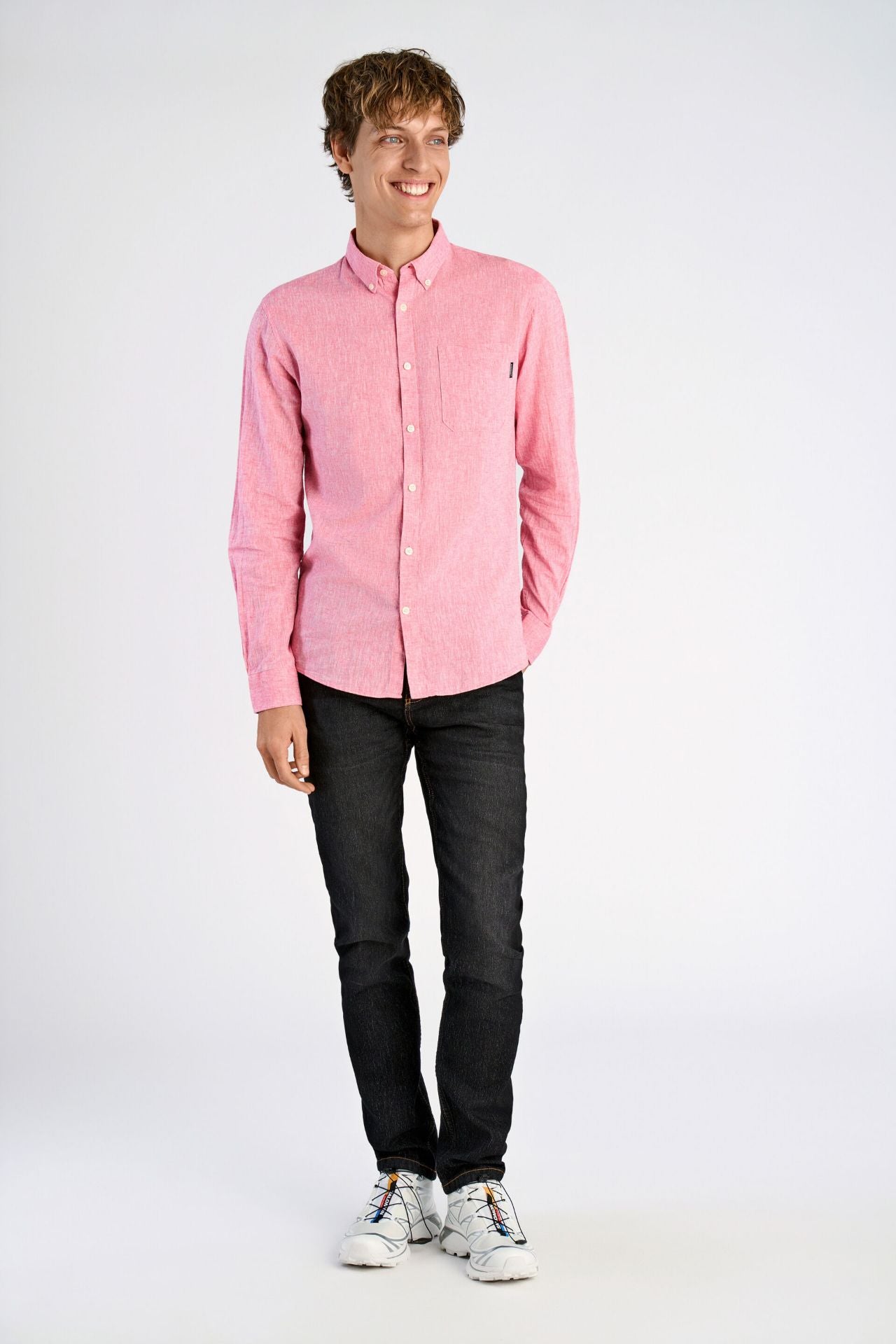 Cotton/linen shirt L/S