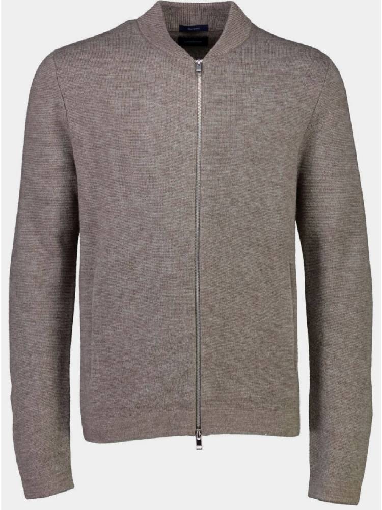 Zip through cardigan