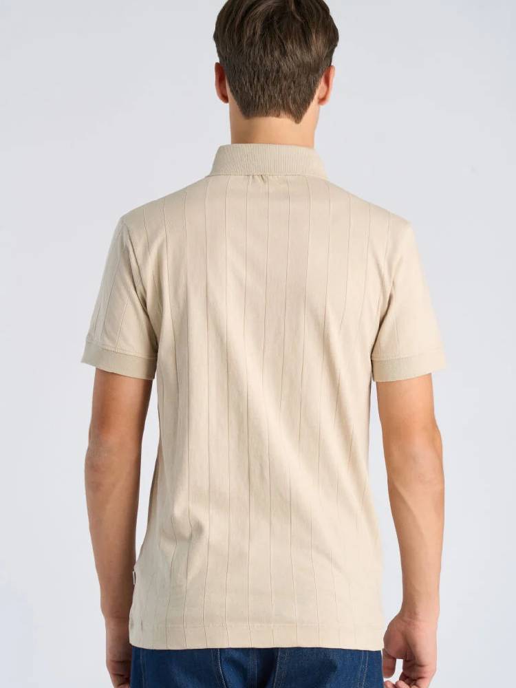 Needle drop polo S/S