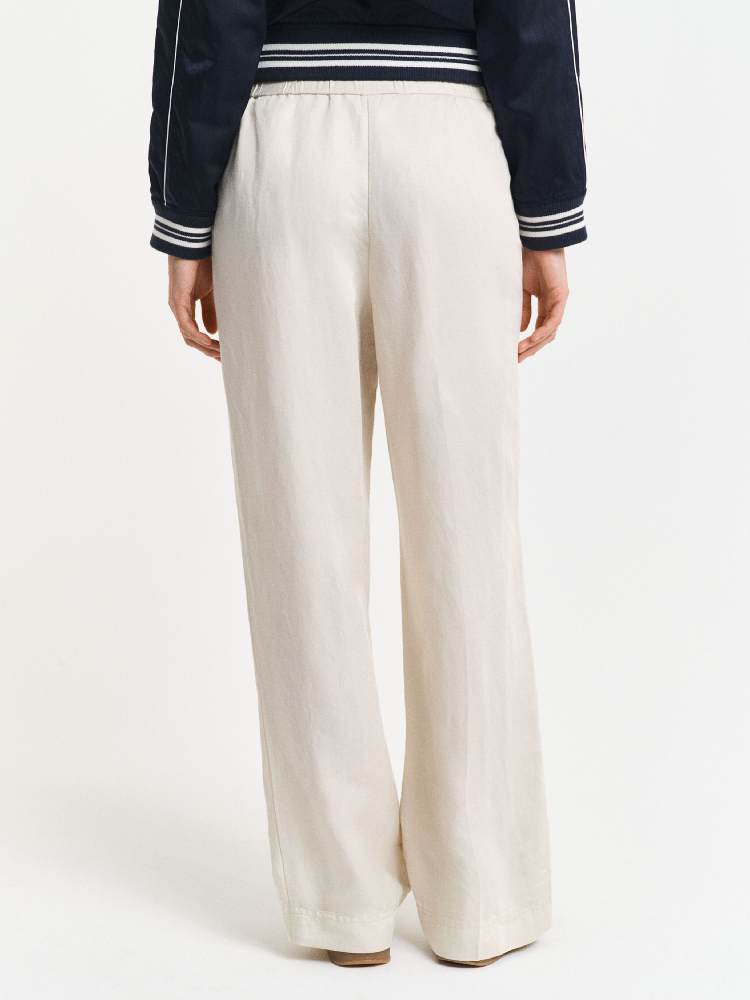 LINEN BLEND PULL ON PANTS