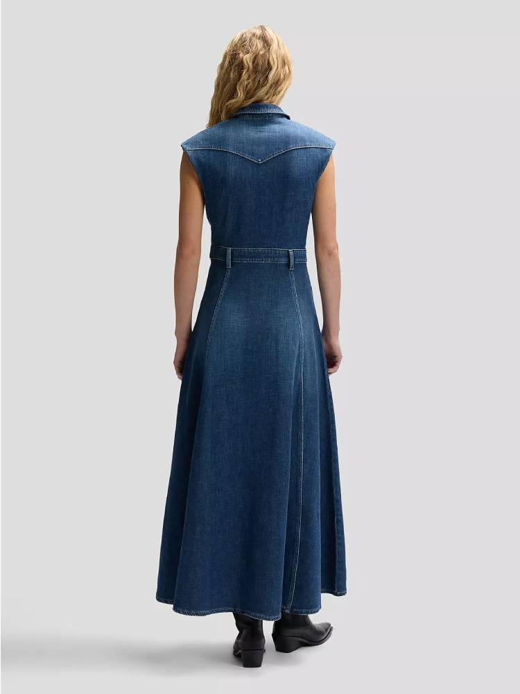 MAXI WESTERN DRESS DARK MAGIC
