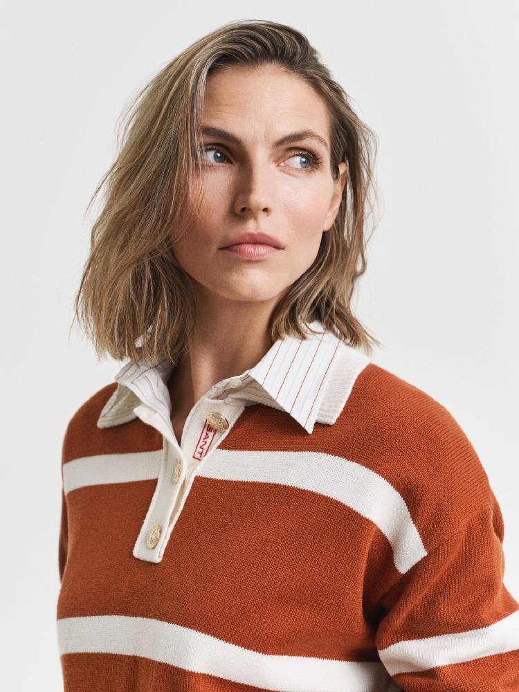 Striped Knit Rugger
