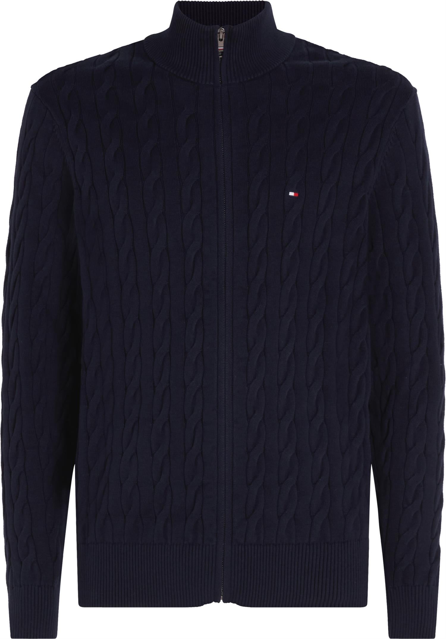 Classic Cotton Cable Zip Through