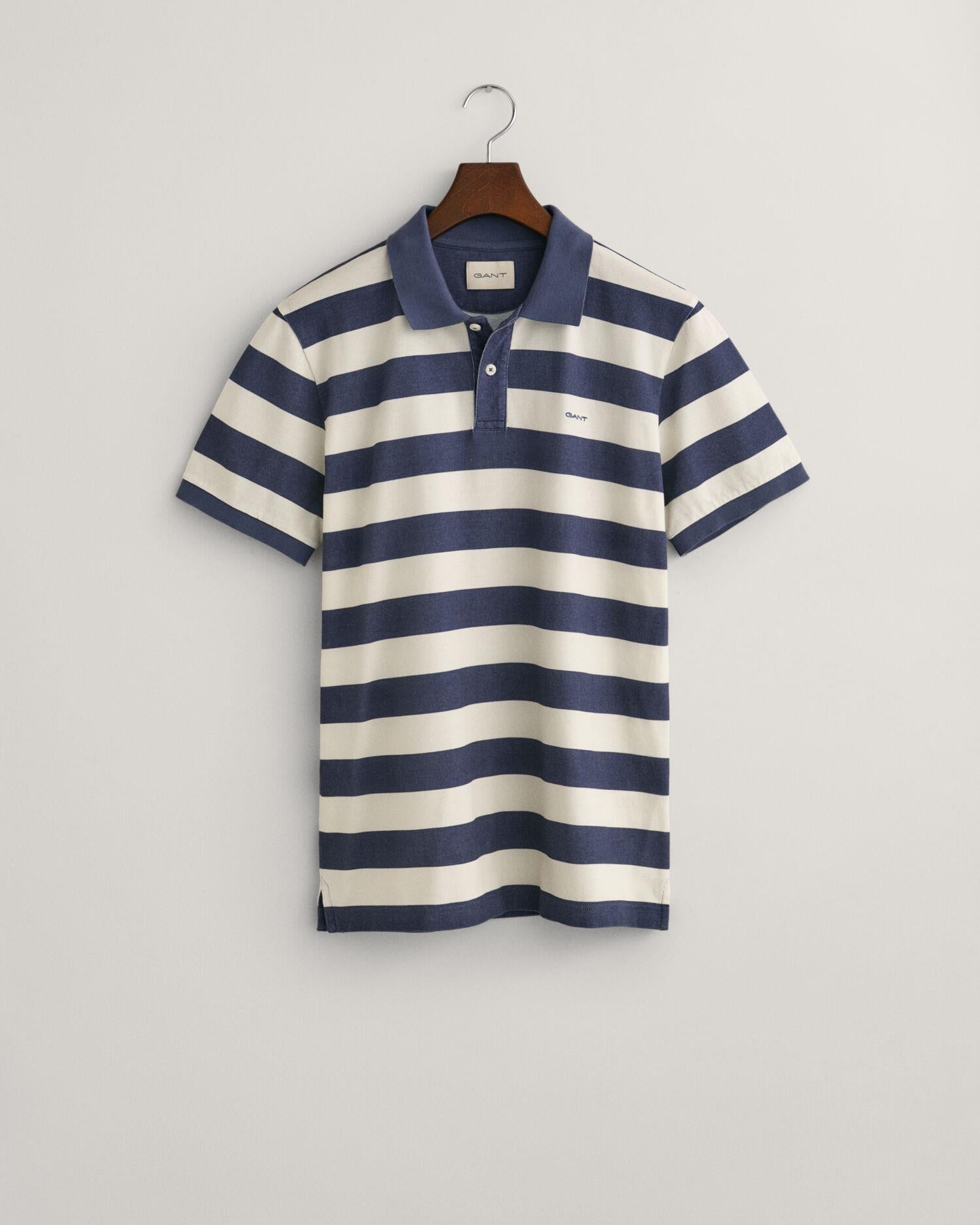 HEAVY WASHED STRIPED POLO