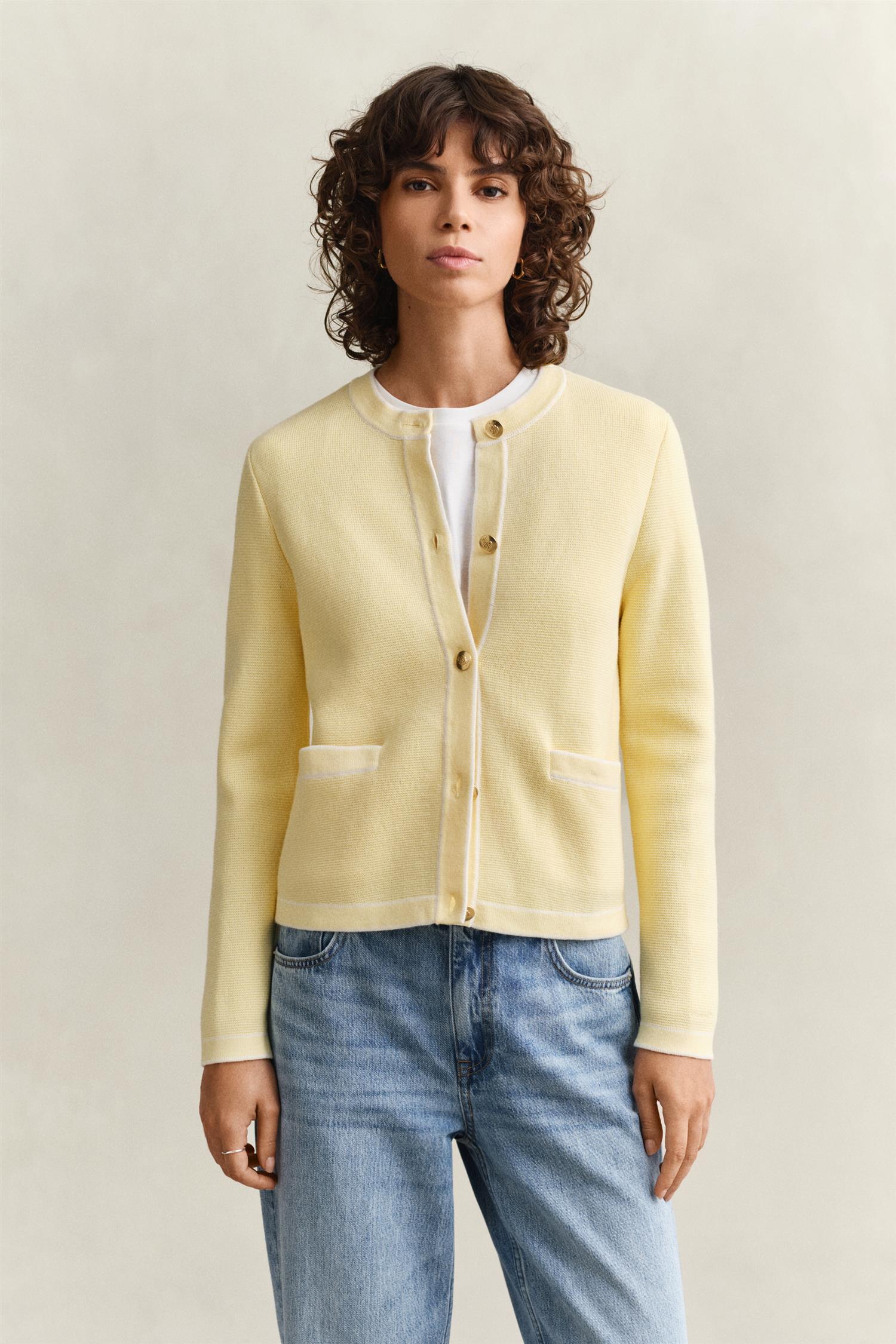 Cotton Knit Jacket