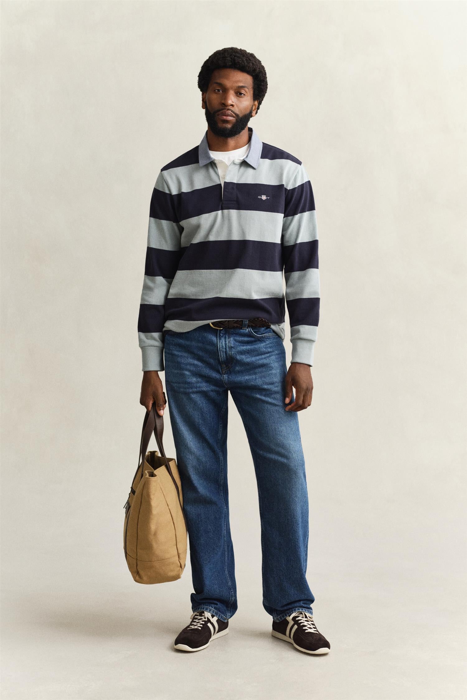 Reg Chambray Stripe Heavy Rugger