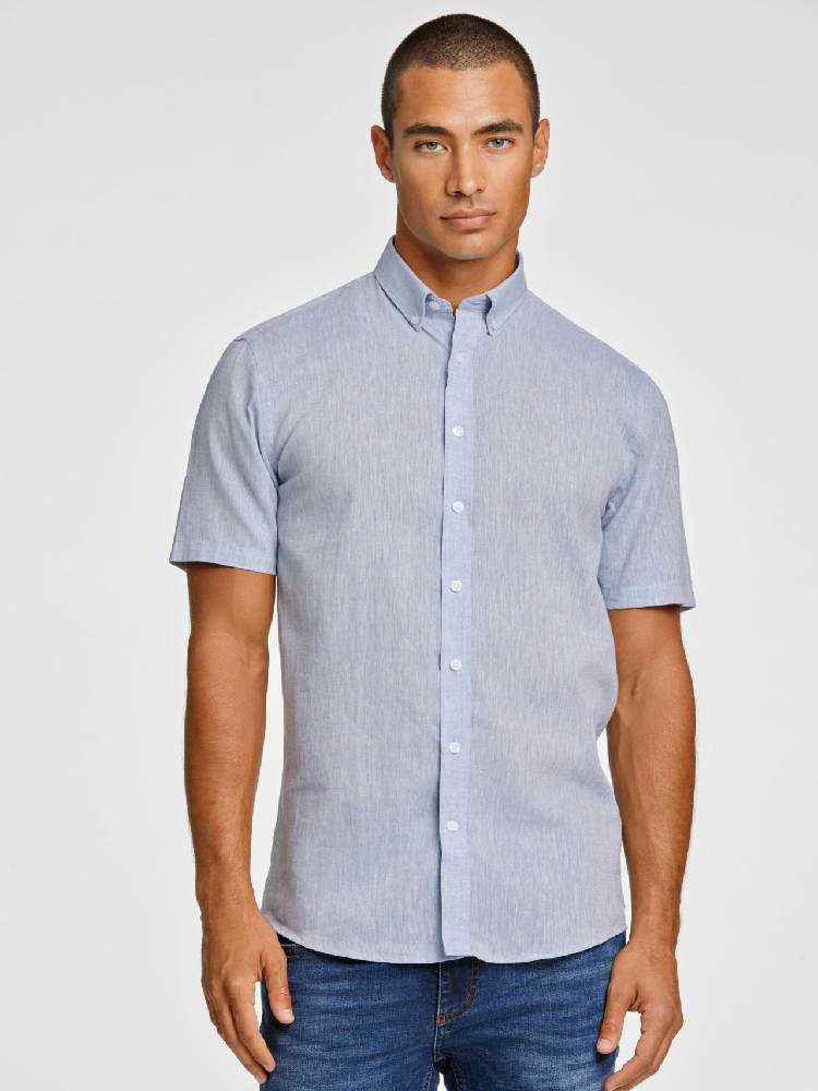Linen/cotton shirt S/S