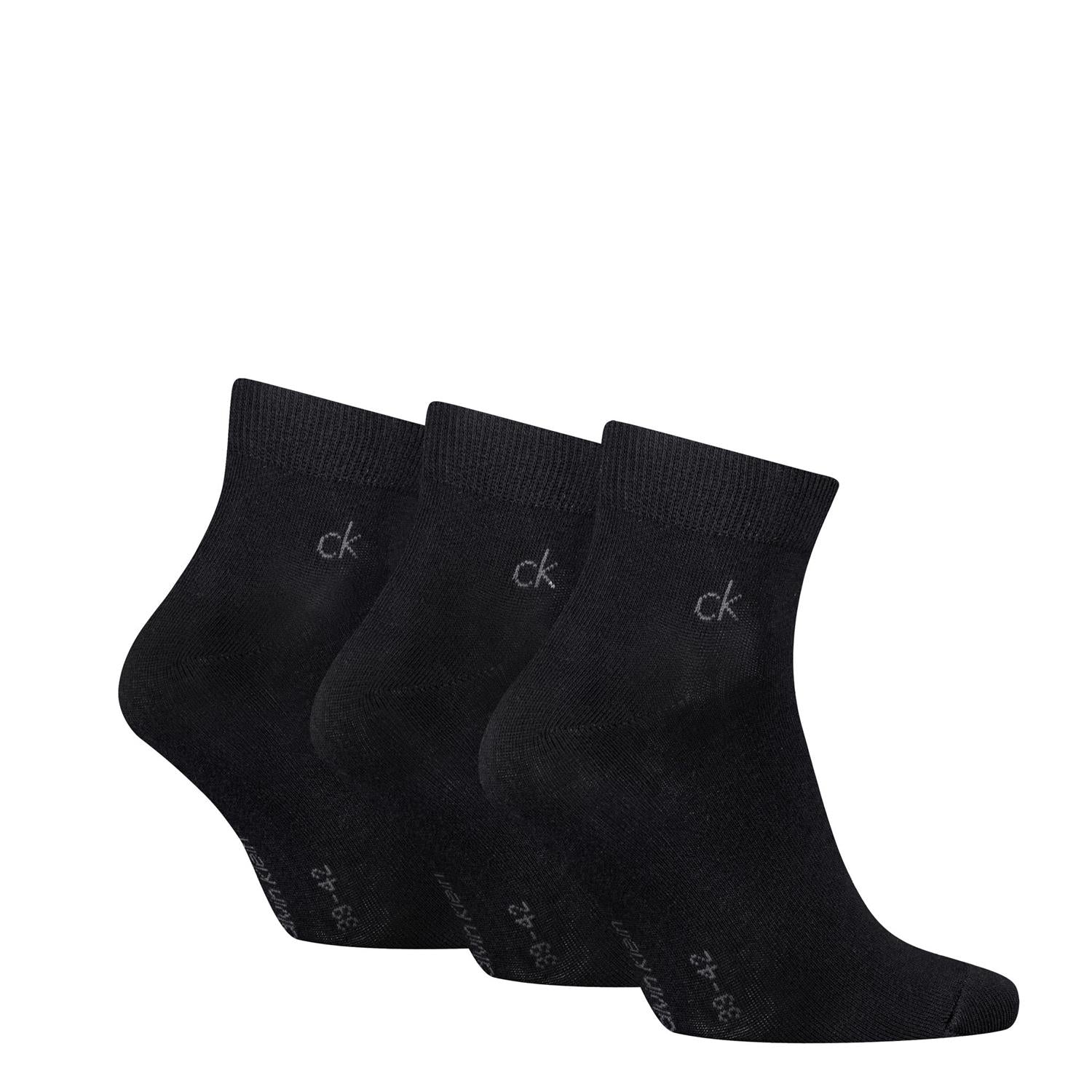 Ck Man 3pk Quarter Sock