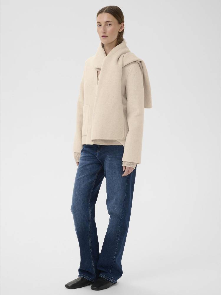 Haizleyiw Scarf Coat
