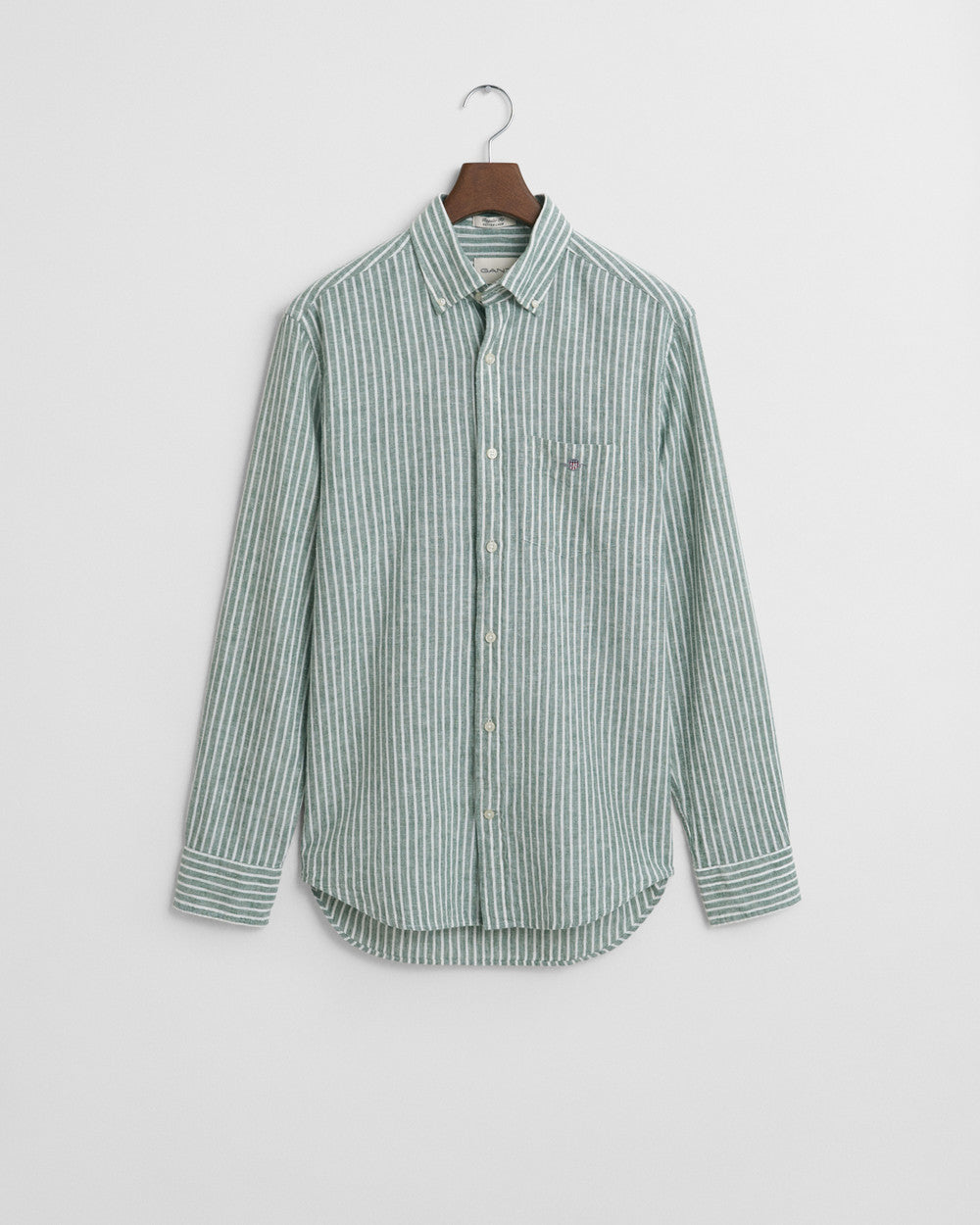 REG COTTON LINEN STRIPE SHIRT