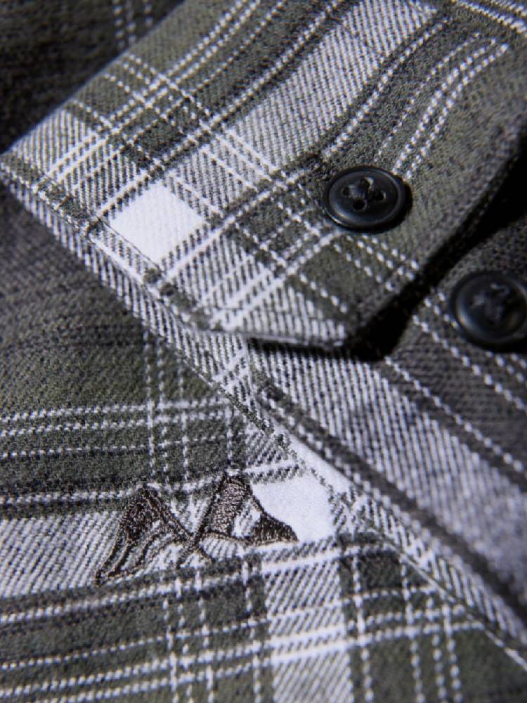 Brushed checked shirt L/S