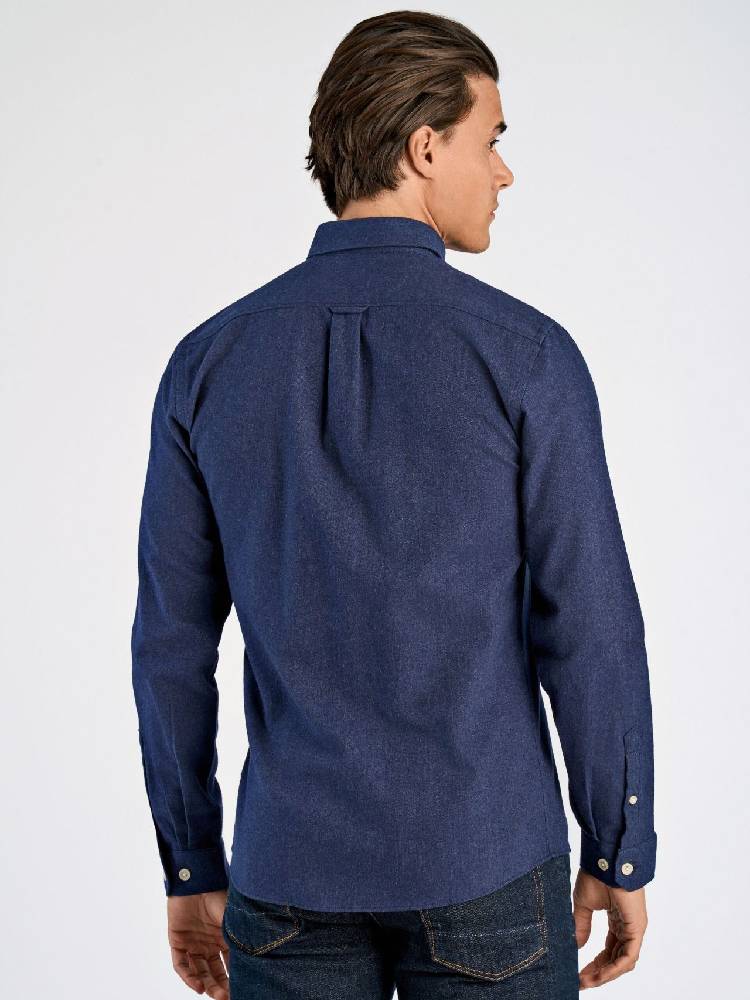 Mélange brushed shirt L/S