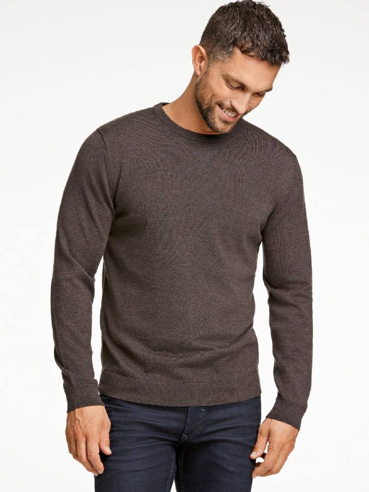 100 % Merino Crew Neck Knit