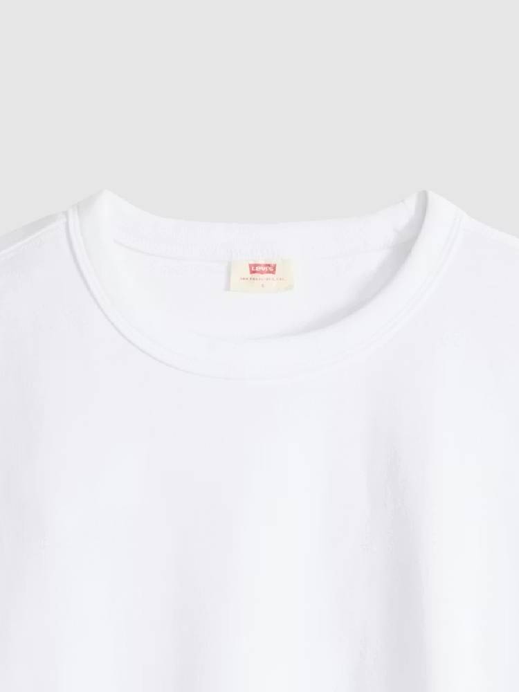 VINTAGE SS TEE BRIGHT WHITE HEAVYWEIGHT