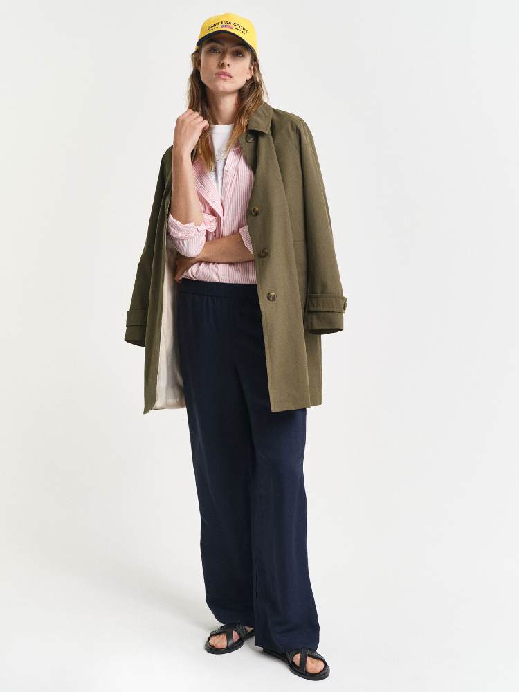 LINEN BLEND PULL ON PANTS