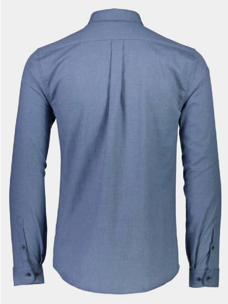 Mouliné stretch shirt L/S