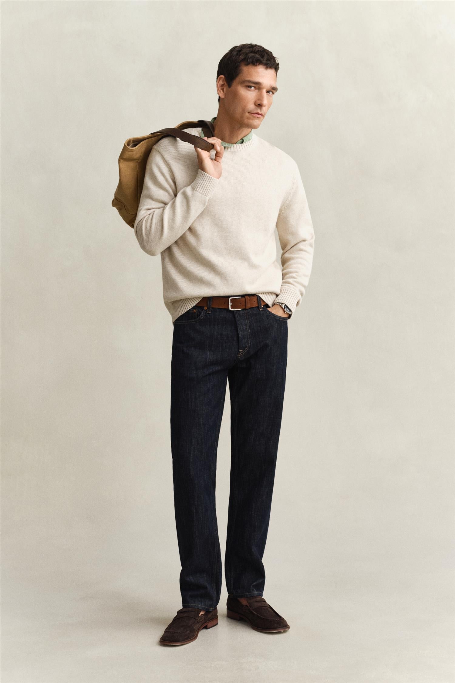Cotton Blend C-Neck