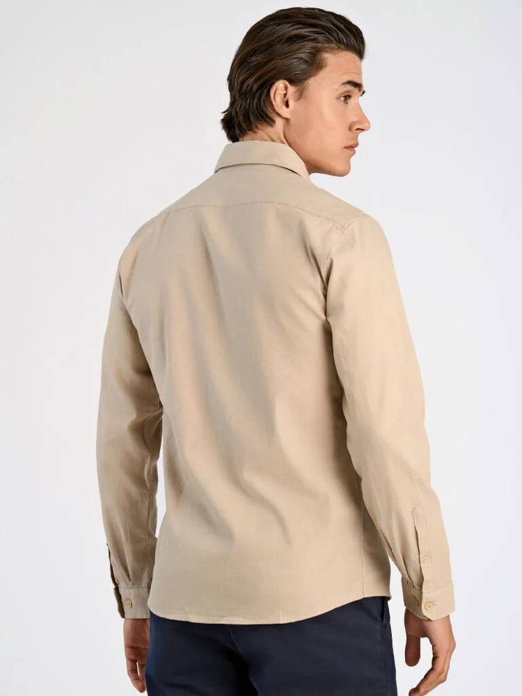 Soft indigo stretch shirt L/S