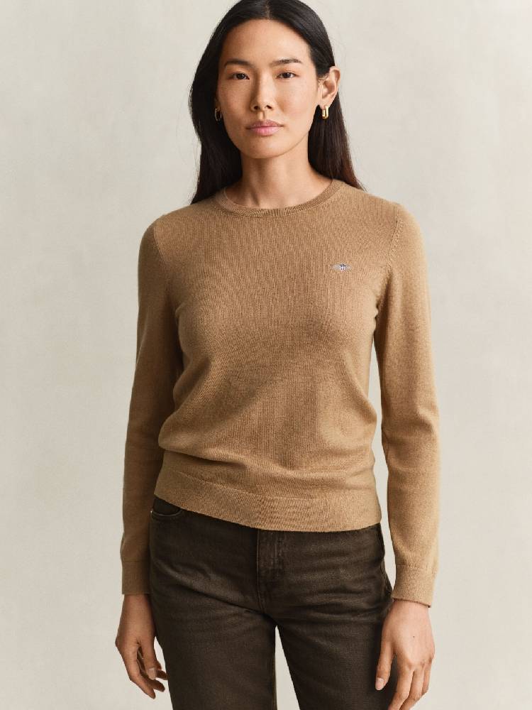 WOOL COTTON C-NECK