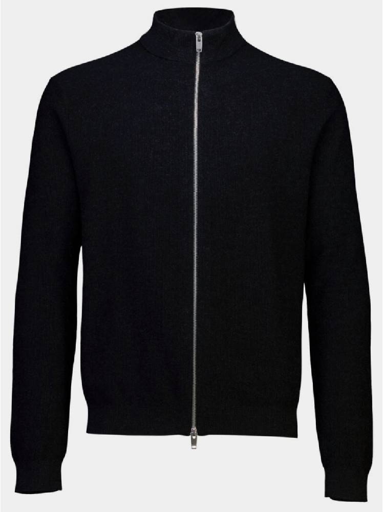 100% merino zip through knit