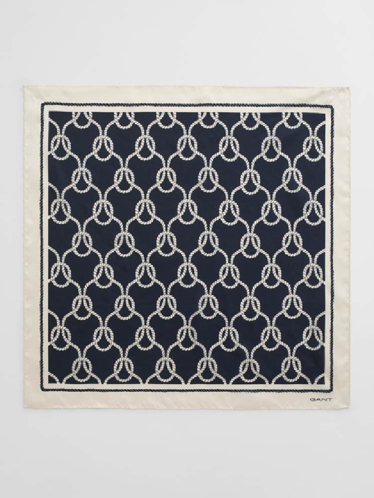 ROPE PRINT SILK SCARF