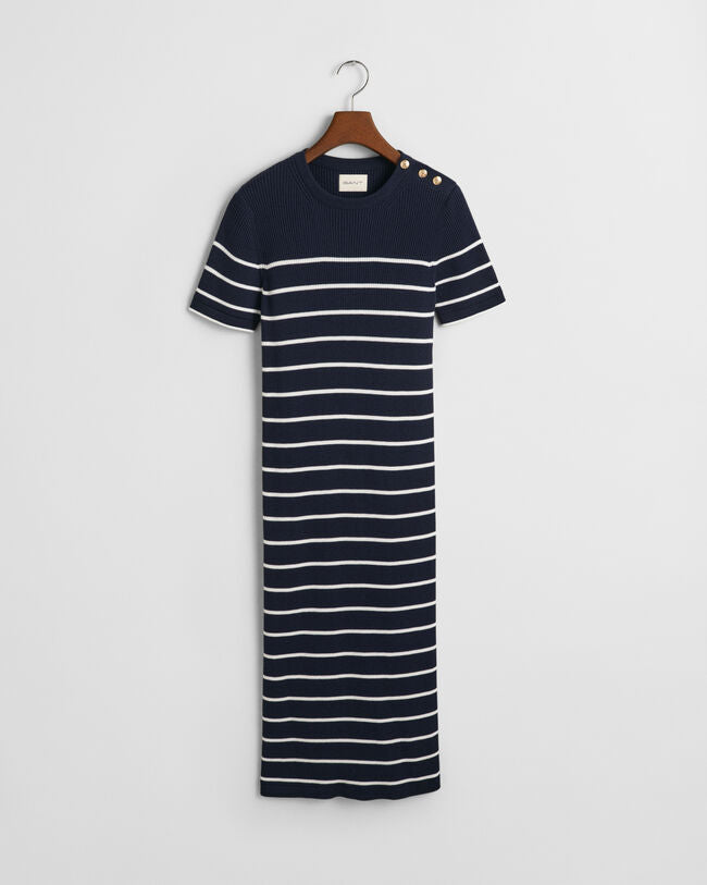 RIBBED BRETON DRESS