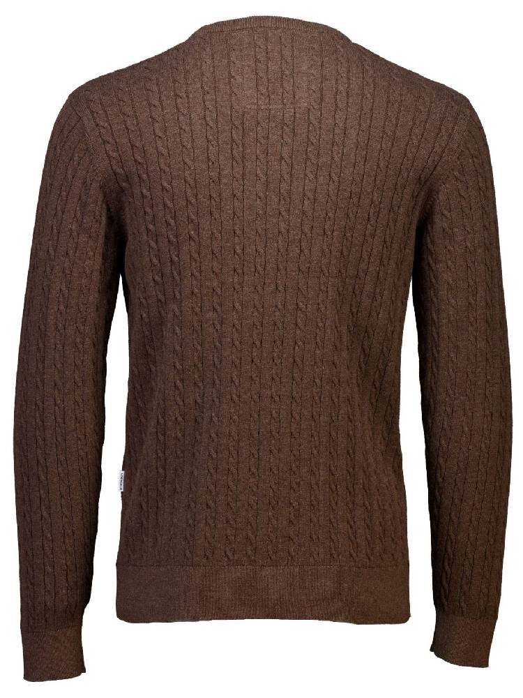 O-neck cable knit