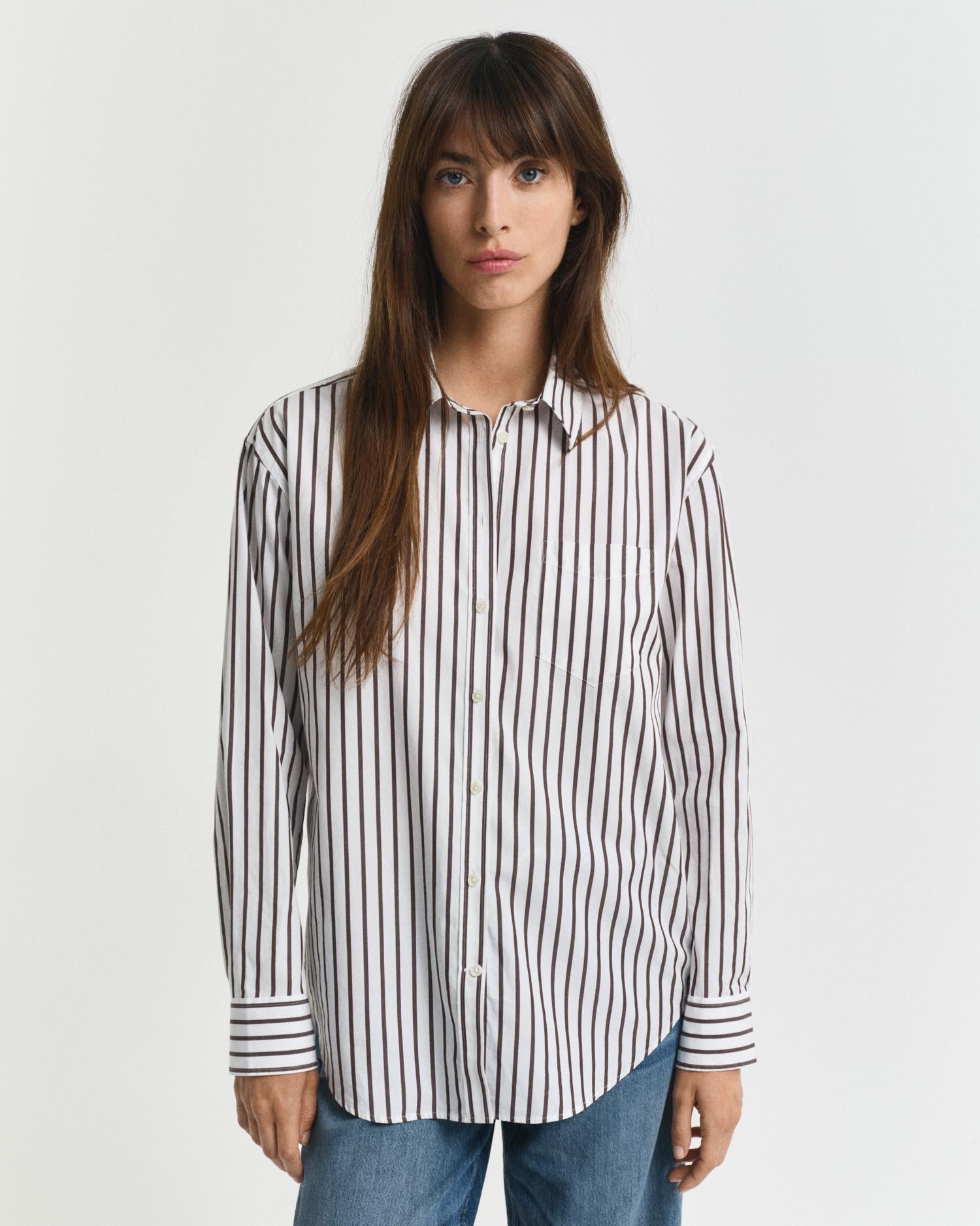 REL CLASSIC POPLIN STRIPED SHIRT