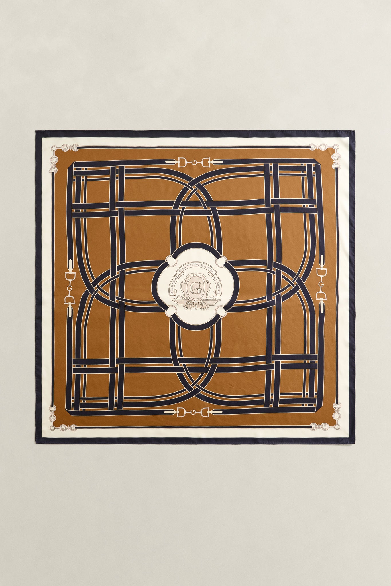 Chain Print Silk Scarf