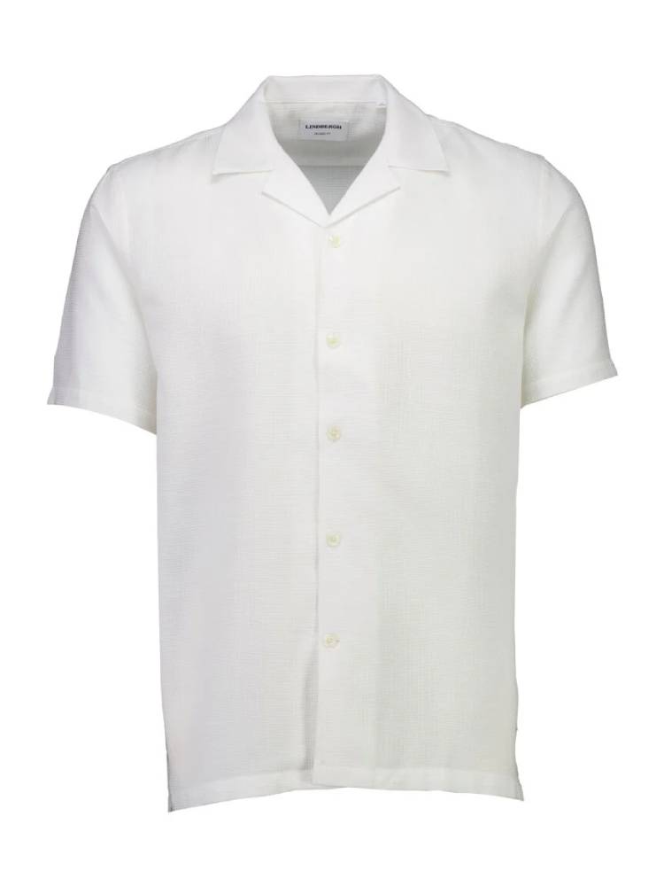 Solid dobby cotton shirt S/S