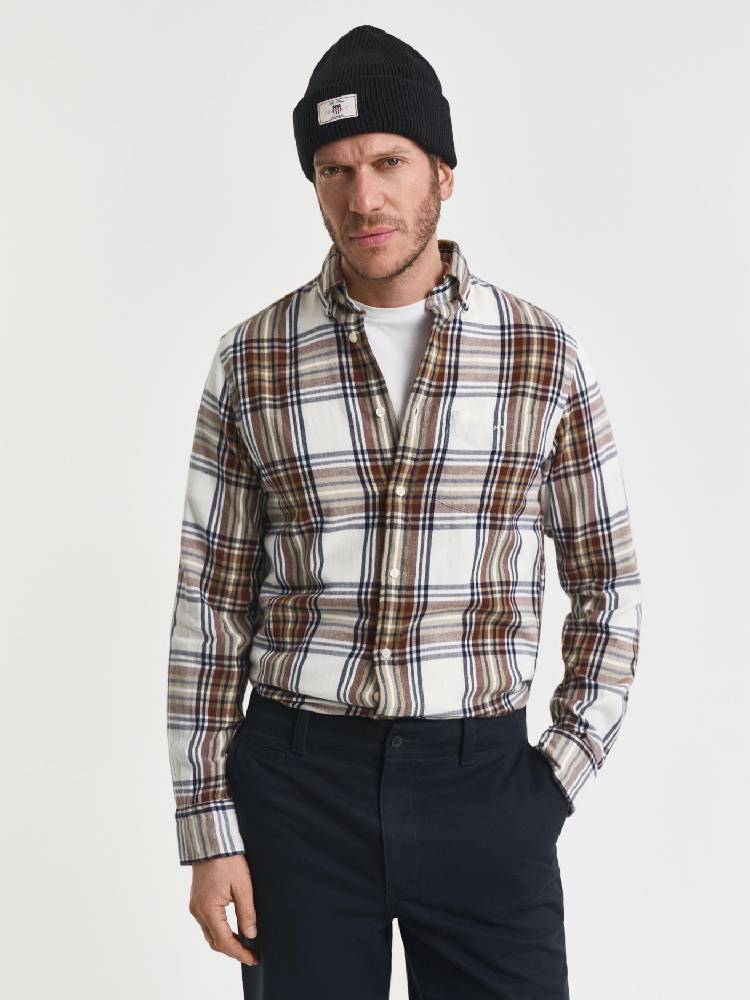 REG WINDBLOWN FLANNEL CHECK SHIRT