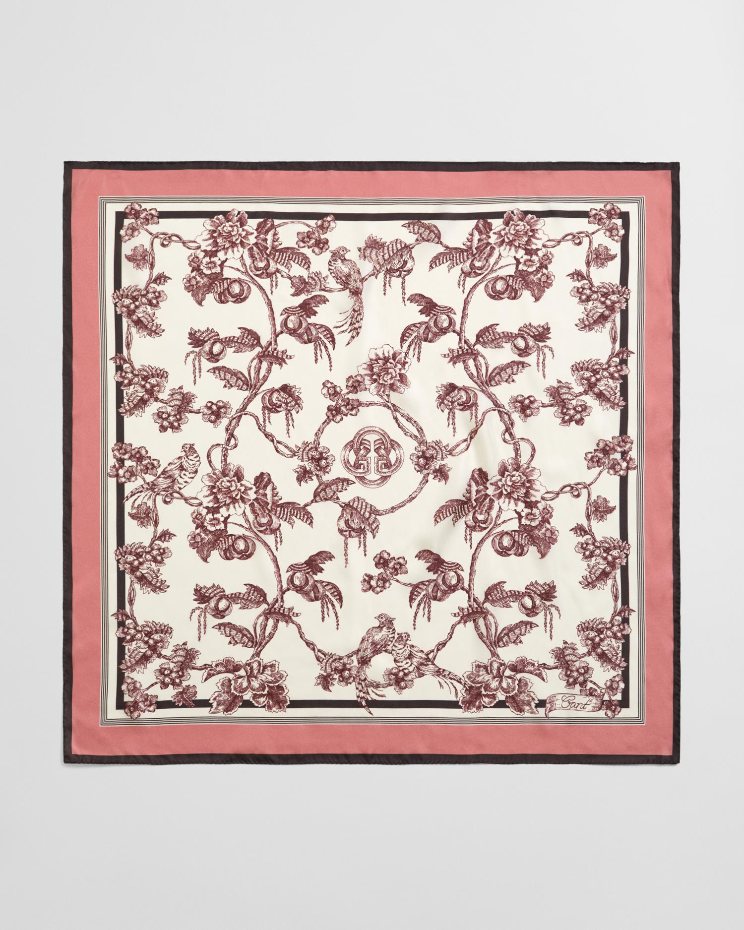 TREE PRINT SILK SCARF